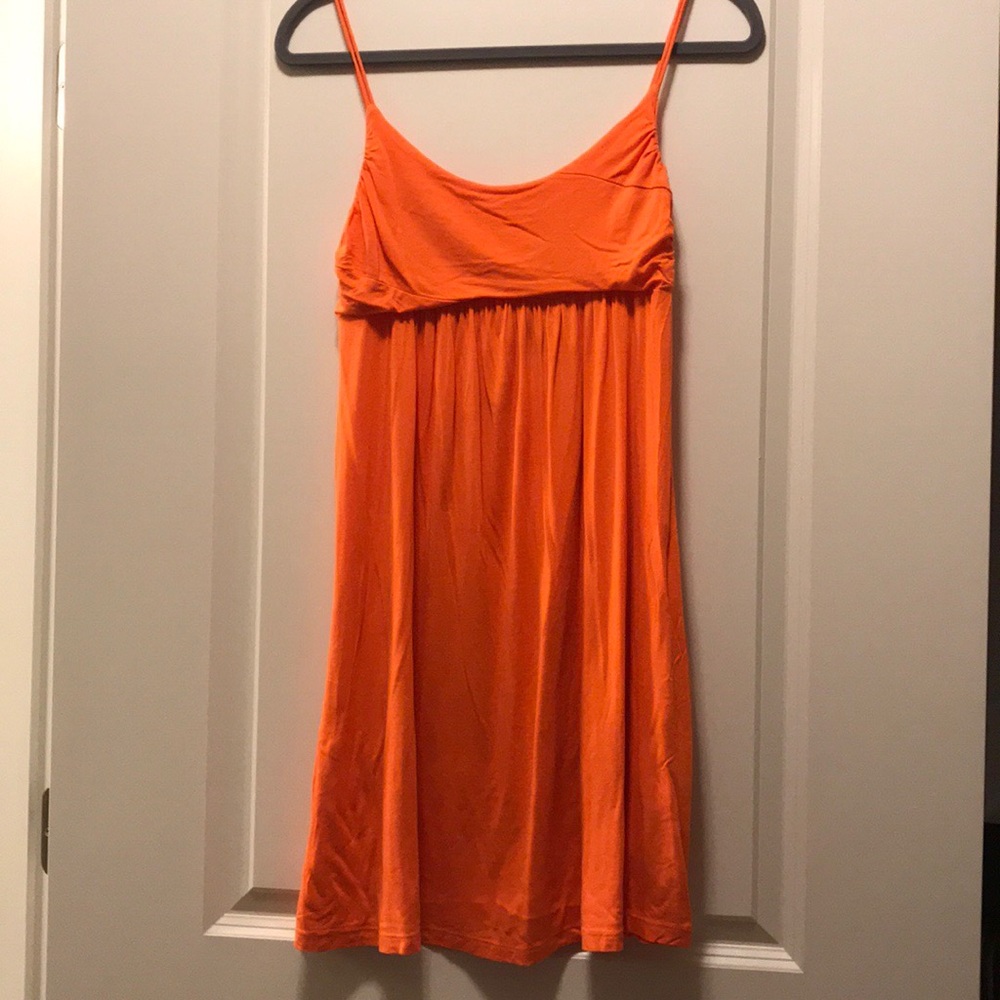 Orange Jersey knit dress